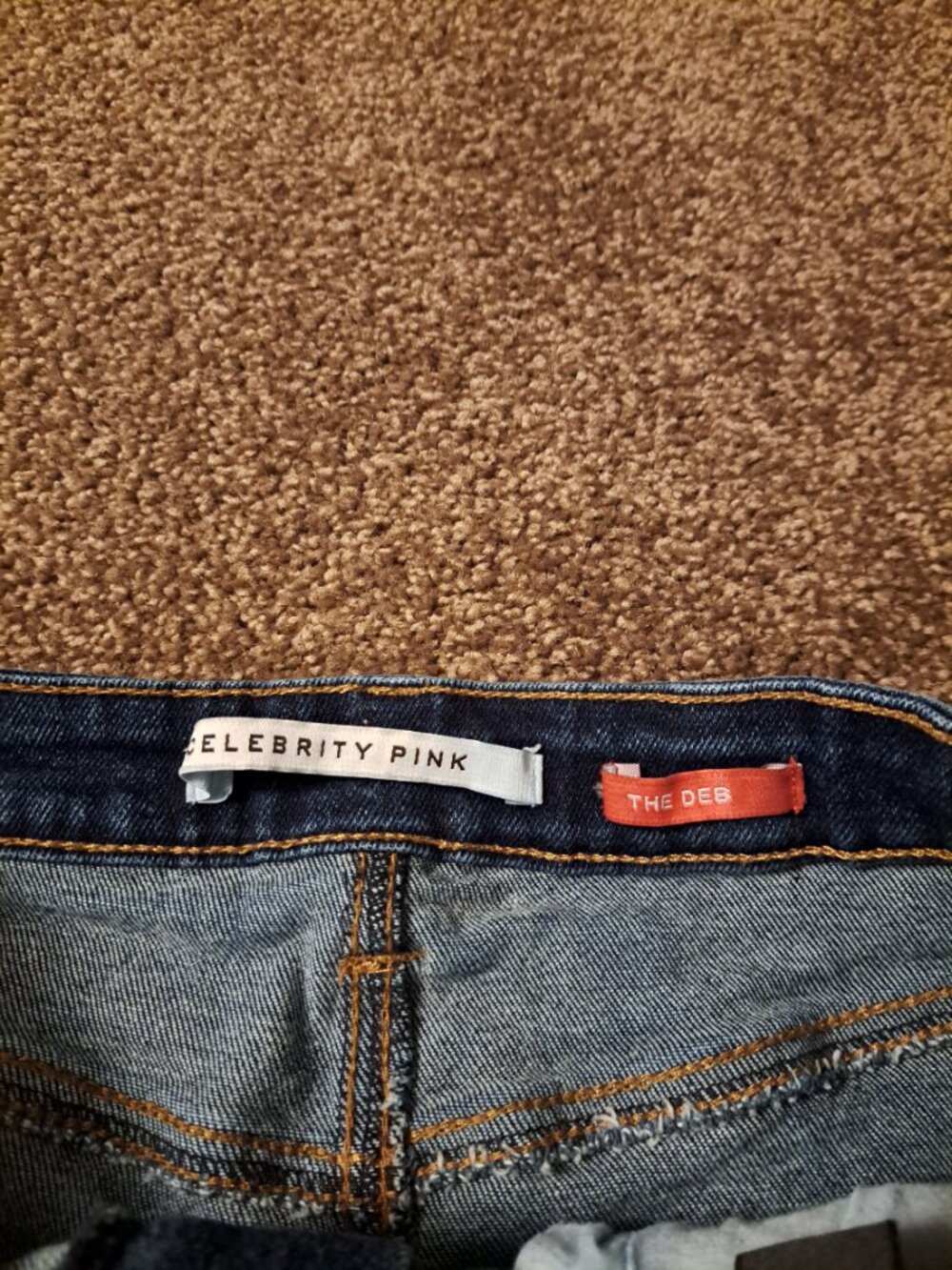 Celebrity Pink The Deb Distressed High-Rise Flip Fray Cuff Shorts. - Picture 4 of 8